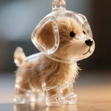 ForeverPaws™ Pet Fur Keepsake – Personalized Pet Memorial Keychain & Fridge Magnet