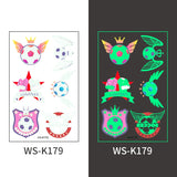 ⚽ Glow-in-the-Dark Soccer Tattoo Stickers – Game Night Edition