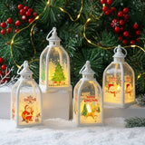 Lanterne bougie LED de Noël – Décoration de fête à lueur chaleureuse sans flamme