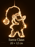 Christmas LED Window Lights – Warm White Hanging Holiday Decorations