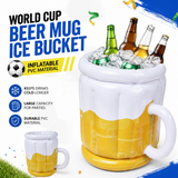 🍺 World Cup Beer Mug Ice Bucket – Inflatable Party Cooler