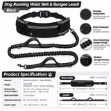 Hands-Free Dog Running Belt & Bungee Leash – Run Free, Walk Together!