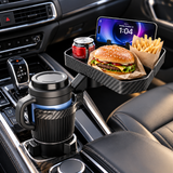 3-in-1 Multifunctional Car Cup Holder Tray – Expandable Car Organizer for Drinks, Food & Phone
