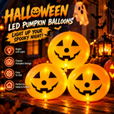Halloween-LED-Kürbisballons – Leuchtende Jack-O’-Lantern-Partydekorationen