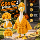 Spa Day Goose Costume – Funny Halloween Porch Goose Bathrobe Outfit
