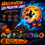 Projecteur lumineux d'Halloween USB SpookyGlow™ – Veilleuse de fête flexible à 360°