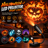 Projecteur lumineux d'Halloween USB SpookyGlow™ – Veilleuse de fête flexible à 360°