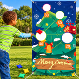 🎄 Christmas Bean Bag Toss Game – Fun Holiday Party Game for Kids & Family