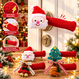 Cozy Christmas Door Handle Covers – Cute Anti-Static Holiday Handle Sleeves