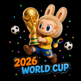 Labubu World Cup Static Cling Window Sticker (30cm x 40cm)