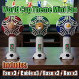 2026 World Cup Mascot Portable Cooling Fan